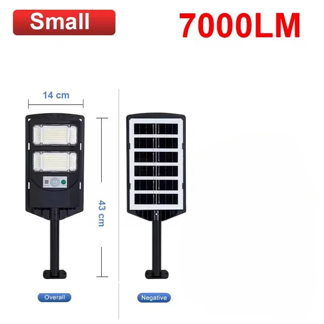 مصباح LED يعمل بالطاقة الشمسية 100000 لومن للاستخدام التجاري في الهواء الطلق من الغسق إلى الفجر، مصباح شارع يعمل بالطاقة الشمسية، مصباح منطقة الطريق، إضاءة أمان للفناء الخلفي مقاومة للماء